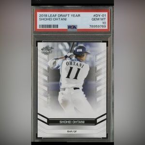 2018 Leaf Draft Year #DY-01 Shohei Ohtani Angels RC Rookie PSA 10